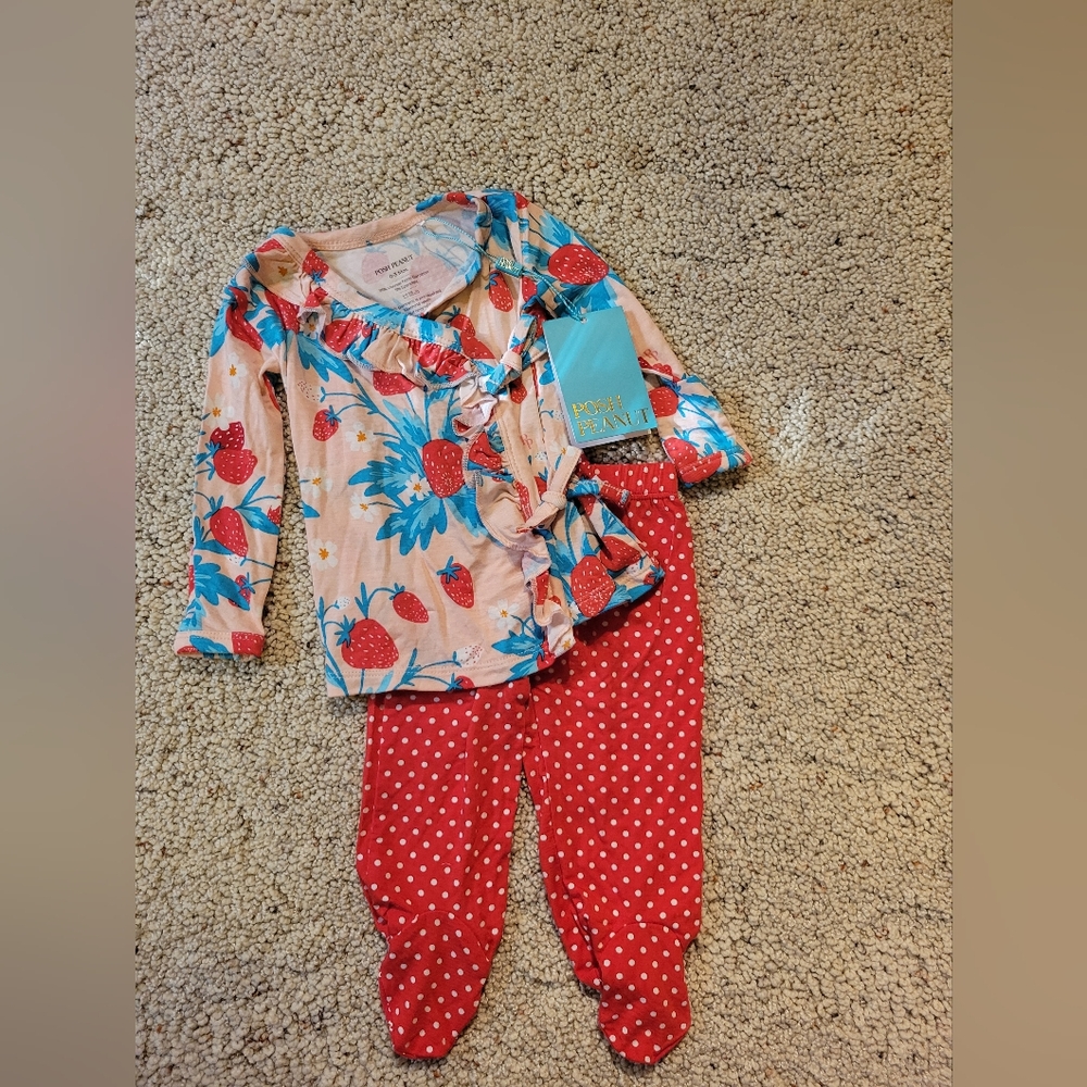 Posh Peanut kimono 2 piece pajamas